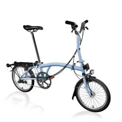 Brompton C-Line Explore 6-G Dynamo Gepäck Cloud Blue 2023 - Faltrad